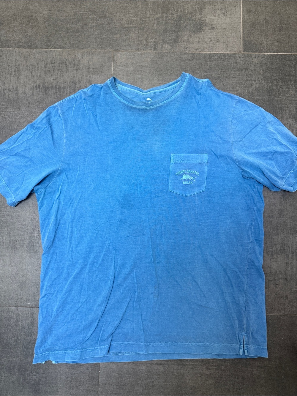 Tommy Bahama Bright Blue Short-Sleeve Pocket Tee